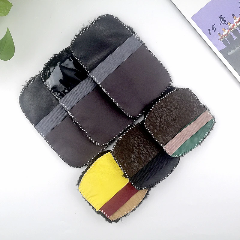 多功能仿羊毛擦鞋手套抛光布皮衣皮革护理清洁鞋刷鞋擦巾