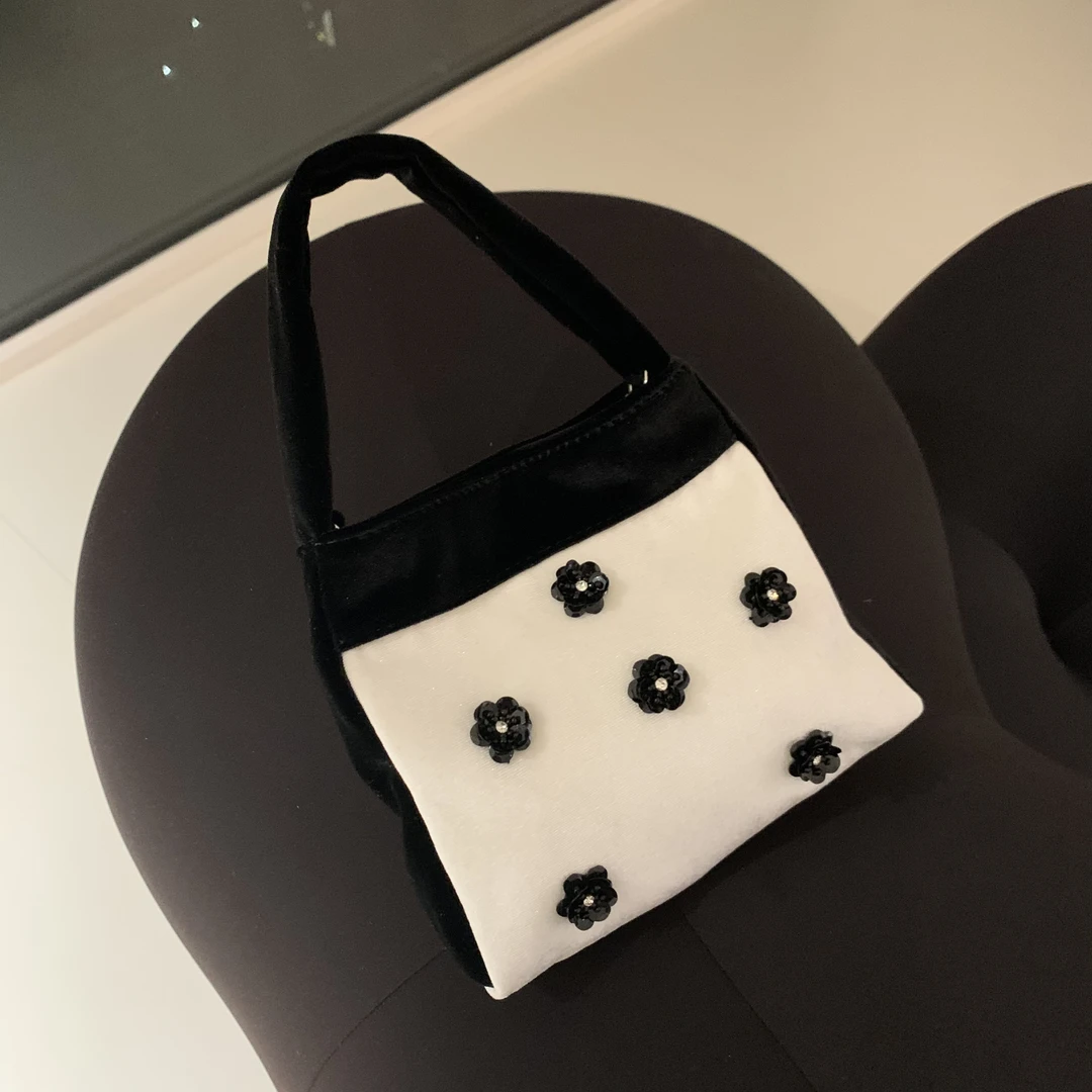 NNO小众品牌 国风花朵包包1793 简约小包包时尚百搭单肩斜挎手提