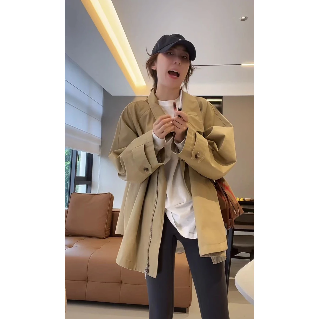 徐靖靖【风衣外套】长袖时尚气质ins高级感潮牌洋气外套春游2408167