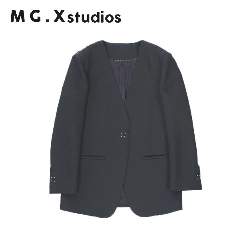 【天空之城】羊毛混纺高定西装一粒扣设计感质感M354133W27