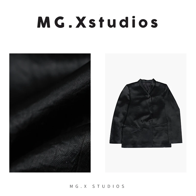 【云杉】新款气质轻奢风醋酸西装外套M361893W27