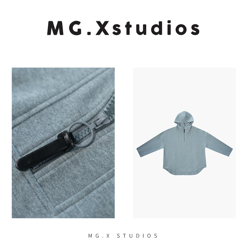 【星云】五代空气层半拉链卫衣连帽宽松叠穿多场景M354341Z13