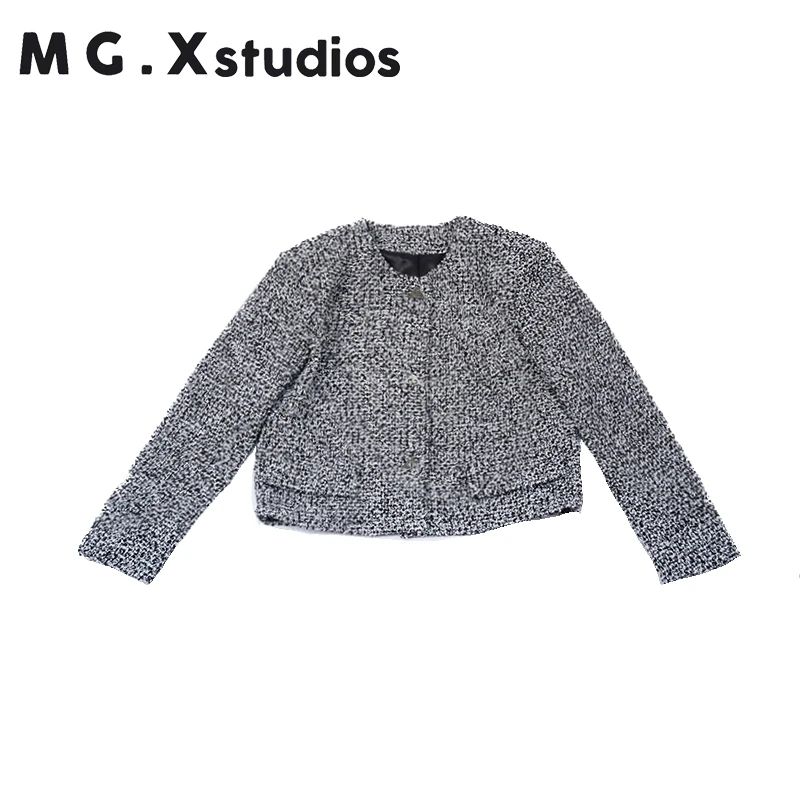 【微瑕/断码 bu退bu换】小香风外套短款精致设计感M354003WW607