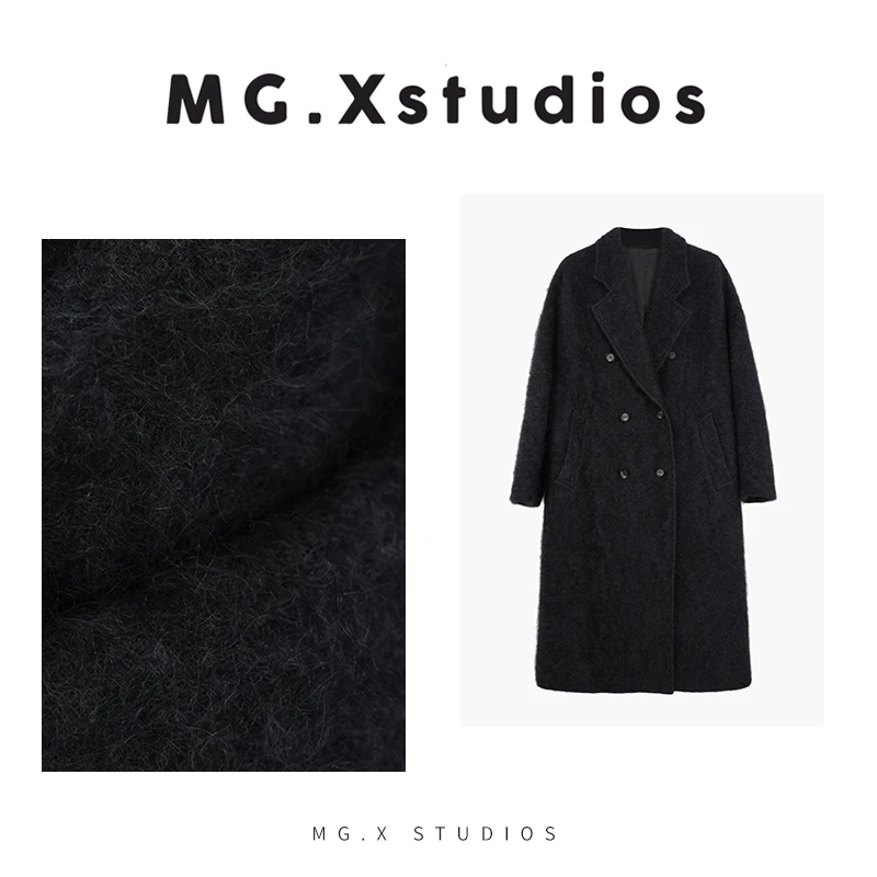 【西西里记忆】MGX臻品山羊绒毛呢大衣拉绒空气层大衣M44E2878W1111