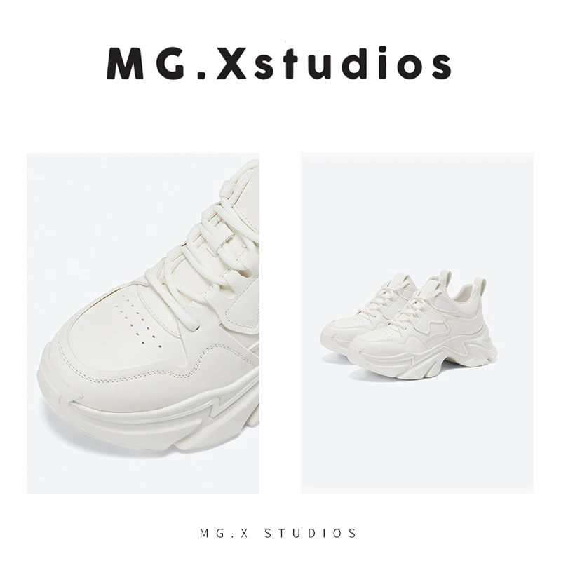 时尚老爹鞋厚底白色百搭低帮系带休闲鞋潮流经典好穿M361797R46