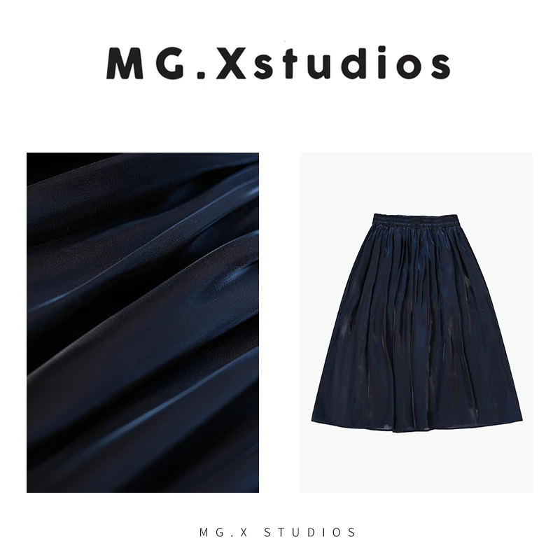 【雾里看花】初春新款仙女裙显瘦半身裙波光质感优雅M3611087Q57