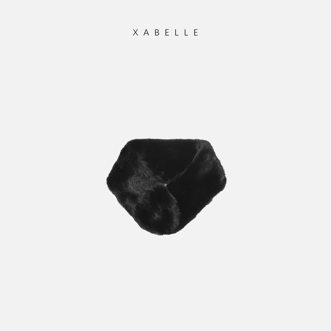 XABELLE 水貂围巾 保暖细腻绒毛 百搭围巾24219