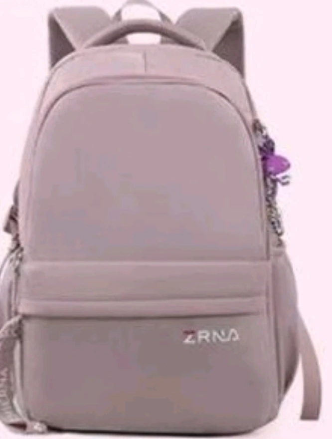 2022校园风减负纯色简约女童拉链双肩包轻便防水书包小中学生时尚