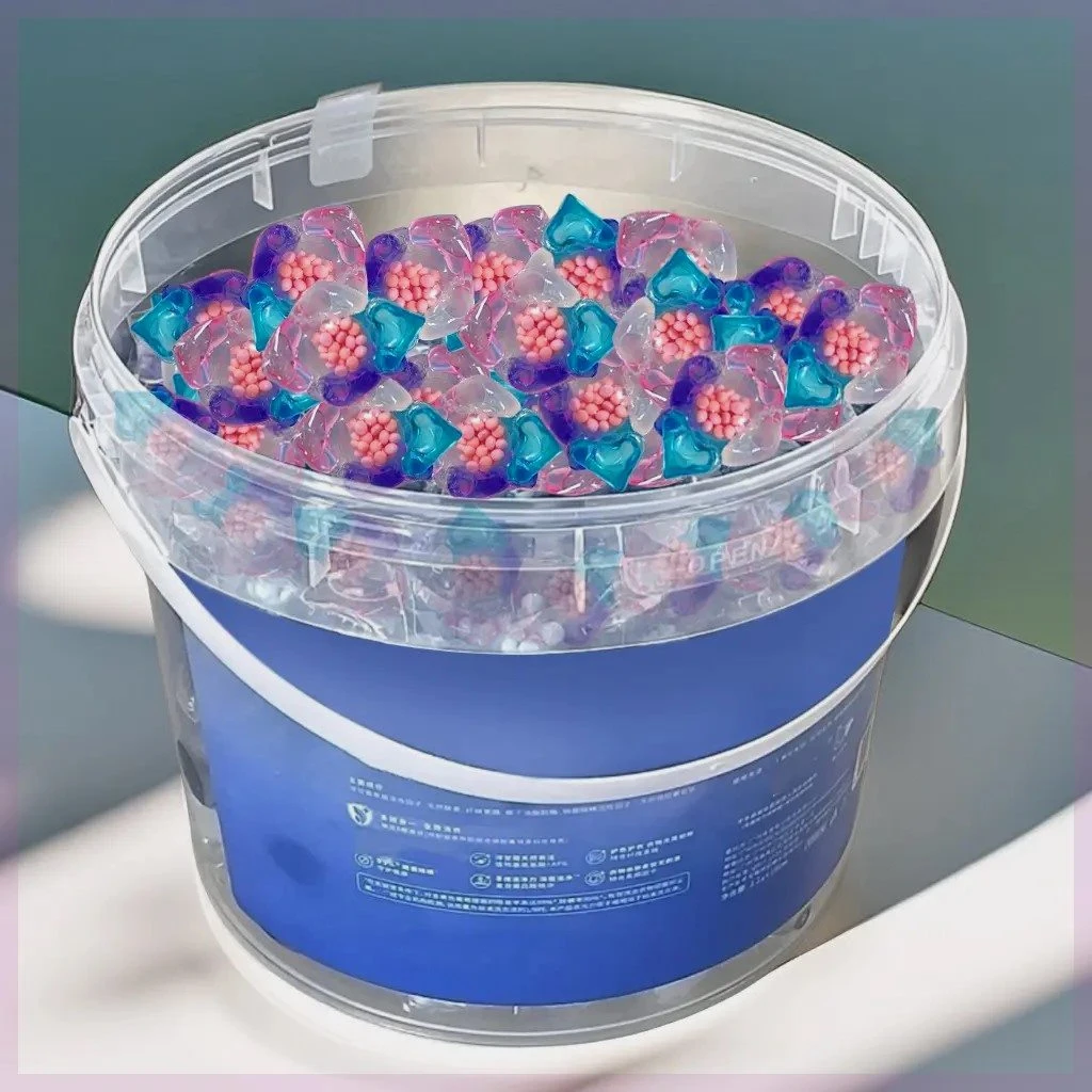 五合一洗衣凝珠持久留香柔顺去污护衣山茶花浓香型洗衣液家庭装