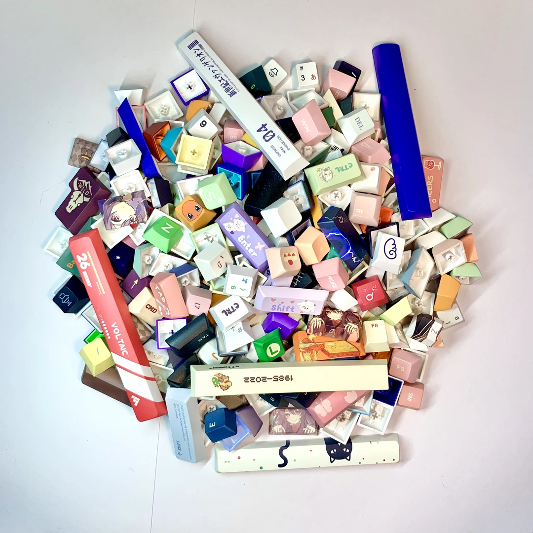【TN外设屋】键帽垃圾包混合发客制化热升华键帽可爱自定义DIY键盘