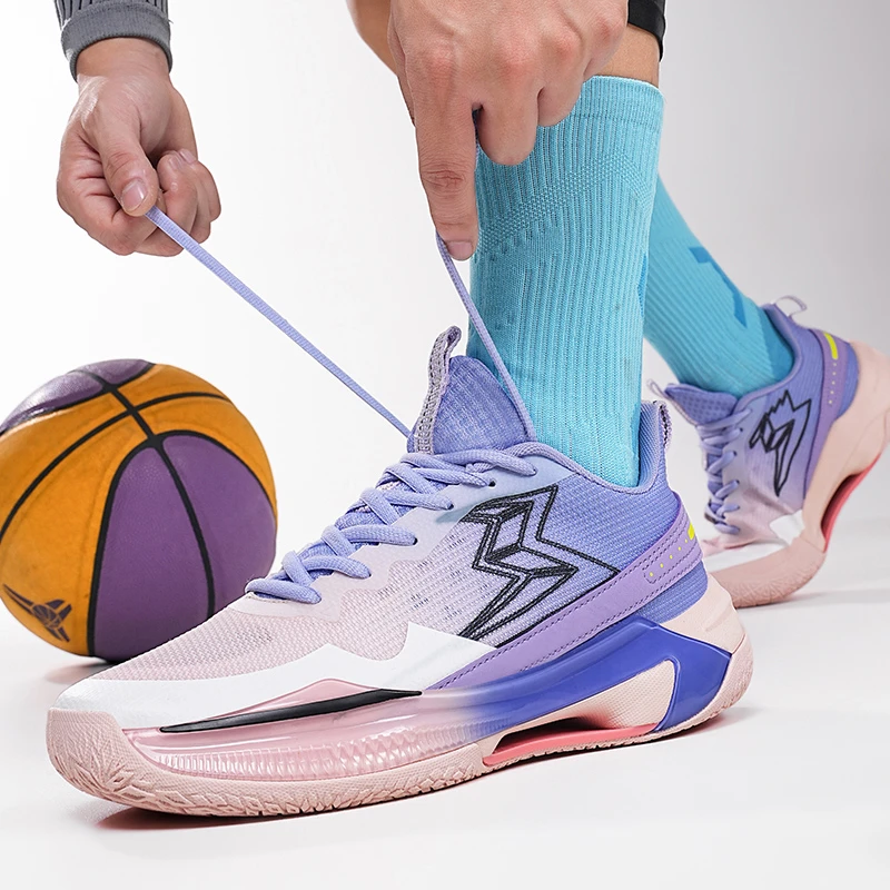 篮球鞋BIG3 5.0Quick青少年网面透气跑步运动鞋男学生摩擦有声音