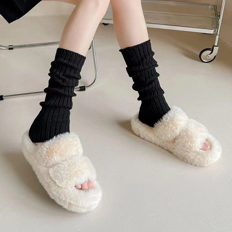 堆堆袜女春秋款泰酷辣!jk针织袜套原宿风y2k甜美日系学院风中筒