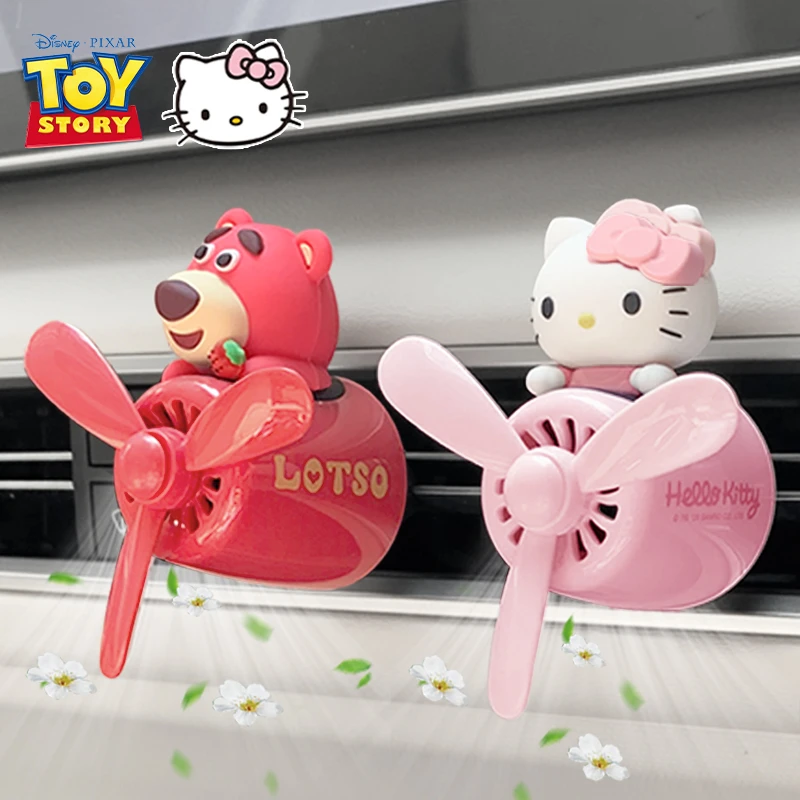 hellokitty凯蒂猫车载香薰出风口装饰汽车香水女车内饰品摆件香氛