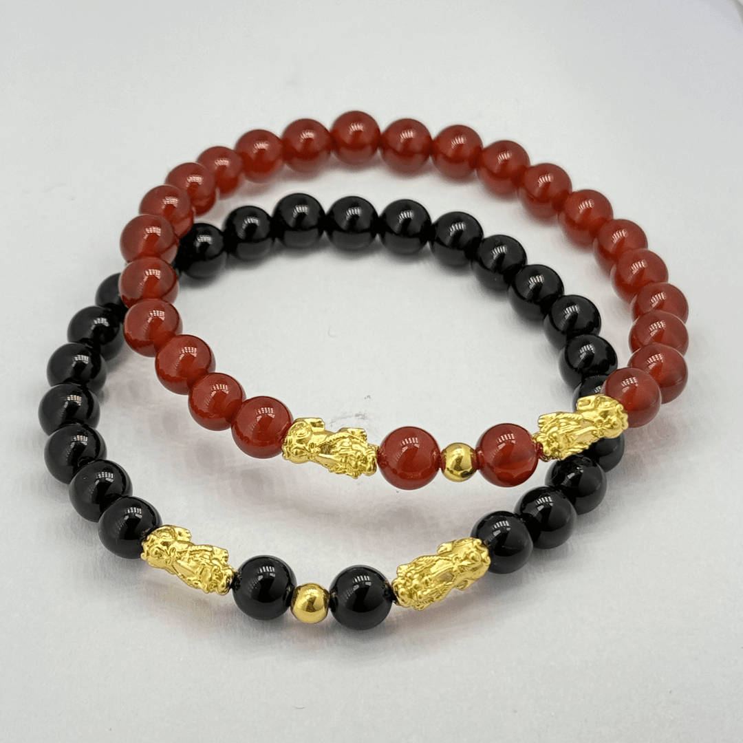 【小婷专享】黄金双貔貅足金999转运珠步步高生送礼首选 多样性发一