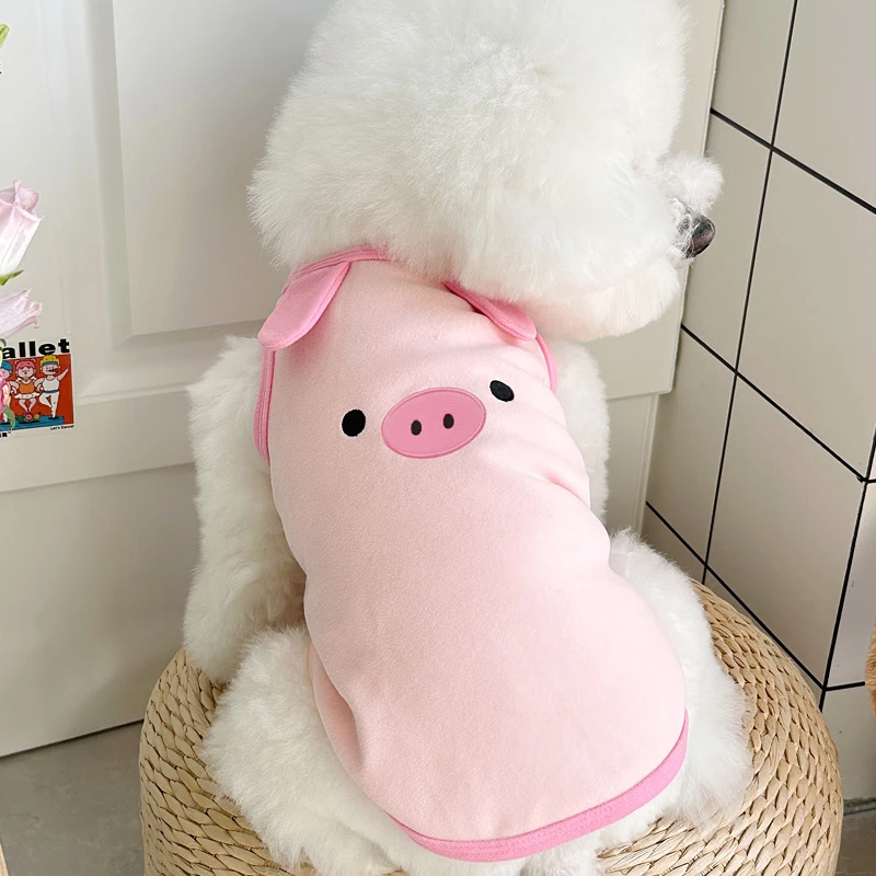 狗狗猫咪衣服泰迪刺绣秋冬装比熊约克夏宠物可爱小型犬德绒背心