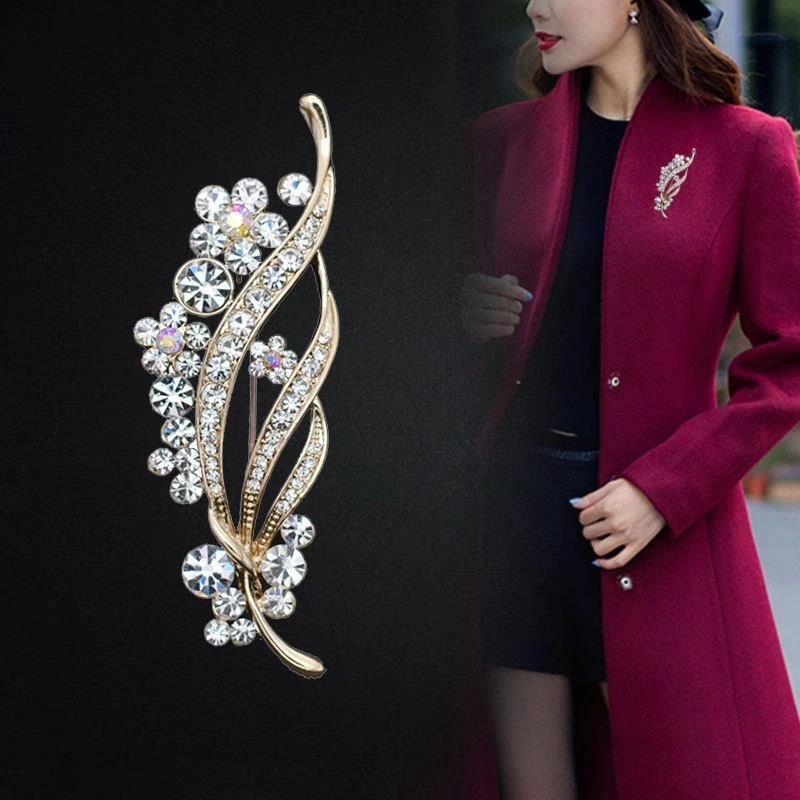 合金胸针 高档西装女士胸花简约百搭气质胸针女配饰大气大衣