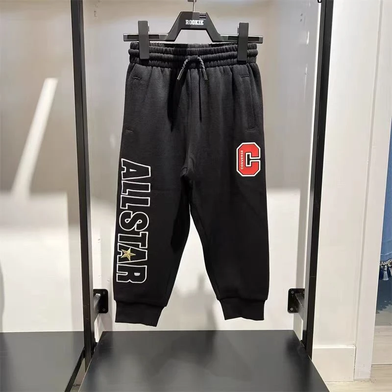 Converse匡威儿童裤子新年款百搭舒适纯棉针织休闲长裤 CV2512310