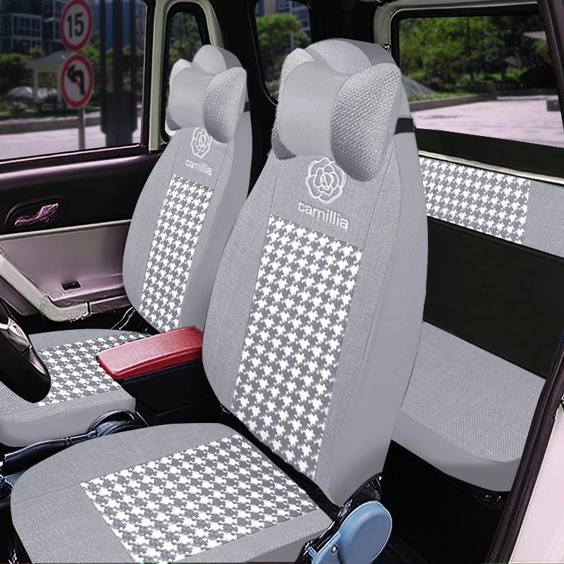 盛昊F6/GL8/Q2Q4/C2C4墩墩佩奇雷迈果冻东威F1海宝柠檬电动车座套