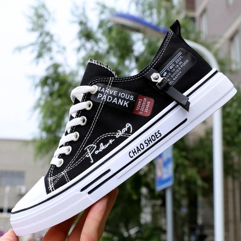 帆布鞋男2025新款鞋子男防臭布鞋秋季透气百搭男士休闲鞋潮流板鞋