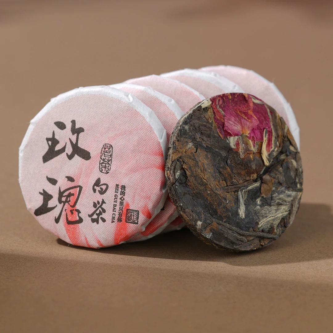 【玫瑰白茶茉莉白茶/桂花白茶/菊花白茶/红枣白茶小圆饼】