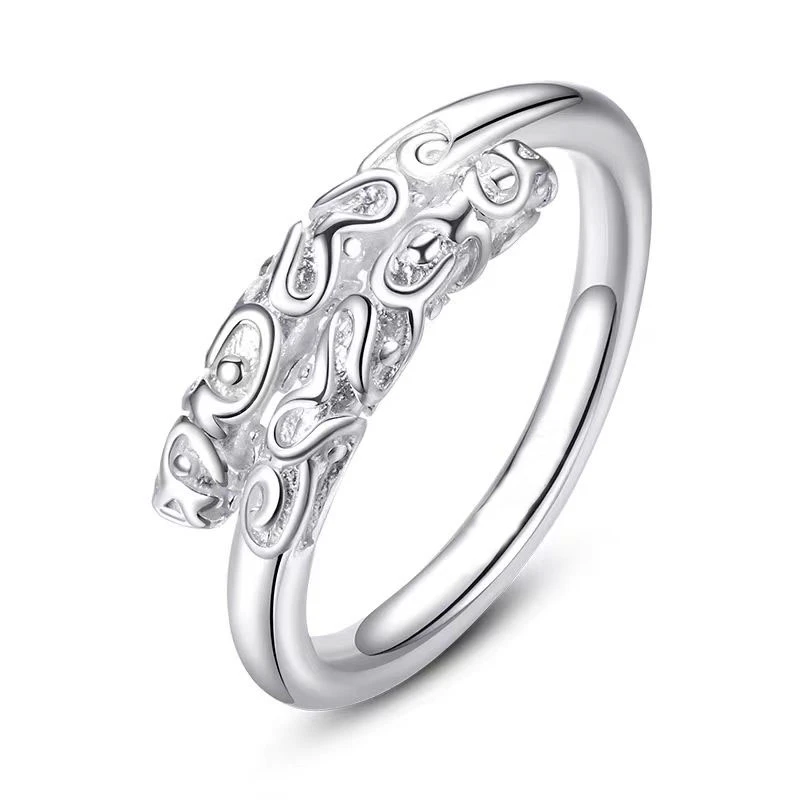 铜合金戒指 金箍棒戒指活口情侣对戒开口设计简约时尚百搭可调节