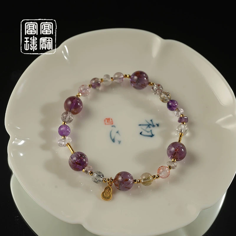 【极光间】富富珠宝 水晶18k金手串（天然珠宝多样性发）