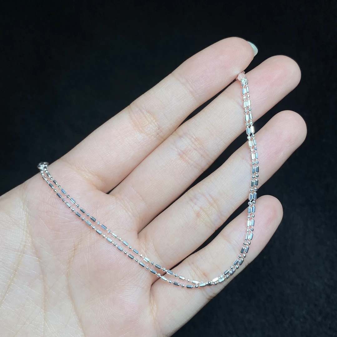 925银银制品 【小北珠宝】S925银手链11-56H34X434