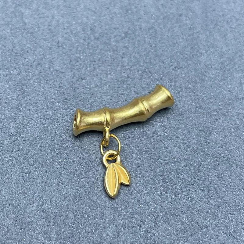 足金999金手链转运珠竹节叶子时尚5D工艺挂坠百搭轻奢多样性发货