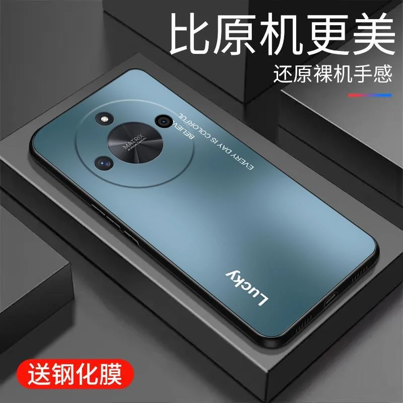 适用于荣耀X50手机壳液态硅胶全包潮流新款高级防摔保护套