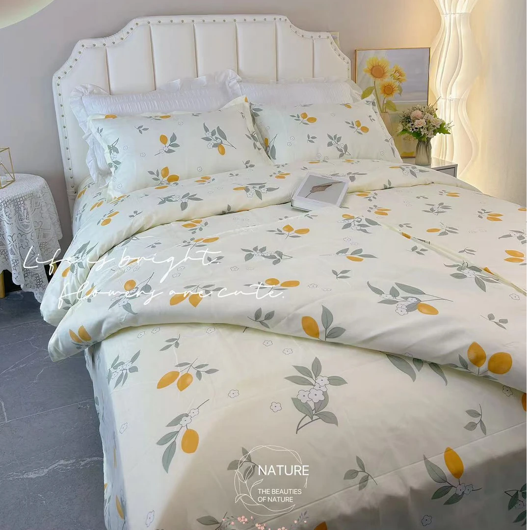 四件套 80支亲肤透气学生宿舍四级加厚磨毛三件套床上用品 被套