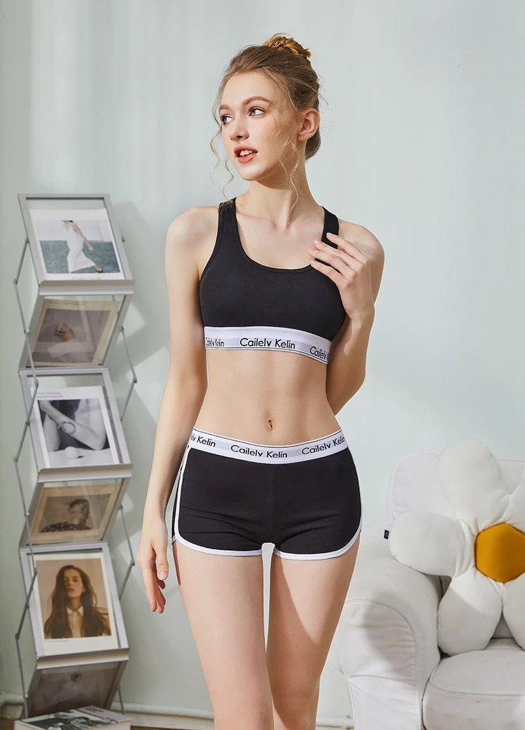 2024辣妹运动短裤女棉质夏季透气舒适中高腰可外穿睡裤平角女短裤