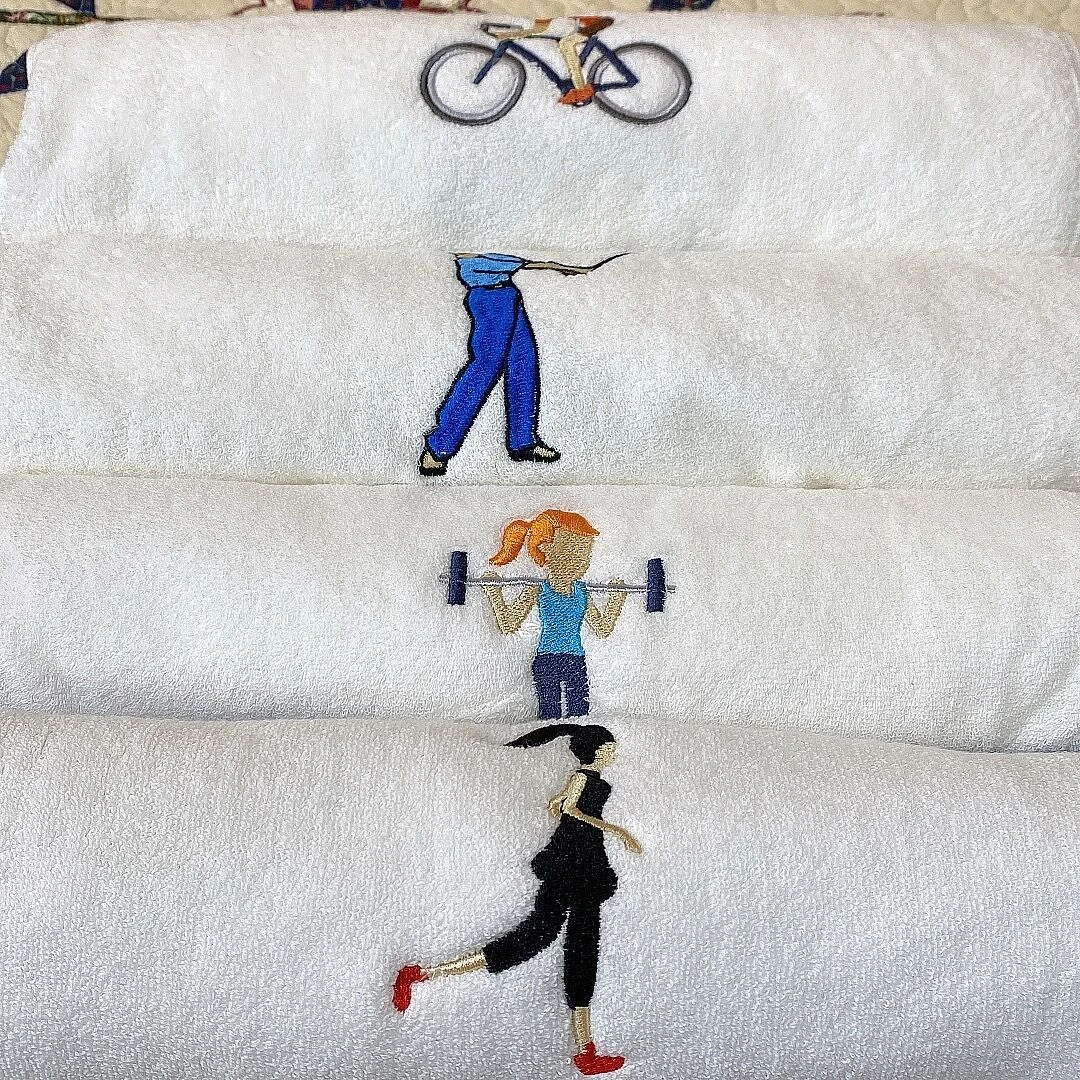 【粉丝专属】专业运动毛巾柔软吸水加厚绣花超细110*35cm