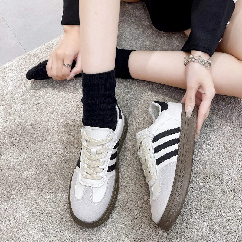 cc-1鞋子2024新款春夏季爆款板鞋休闲运动鞋复古小白德训鞋