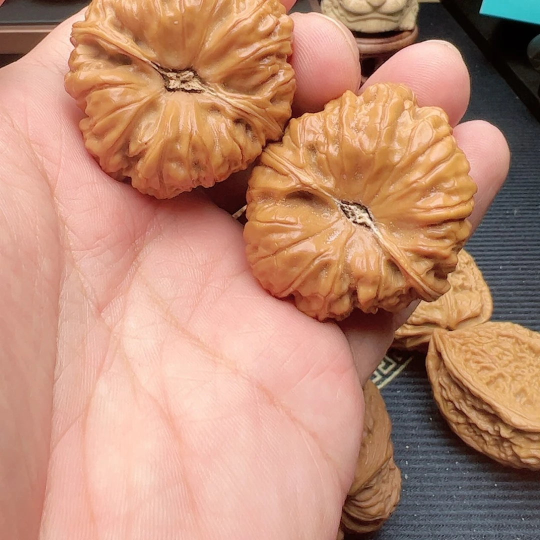 文玩核桃吊坠灰**凹底