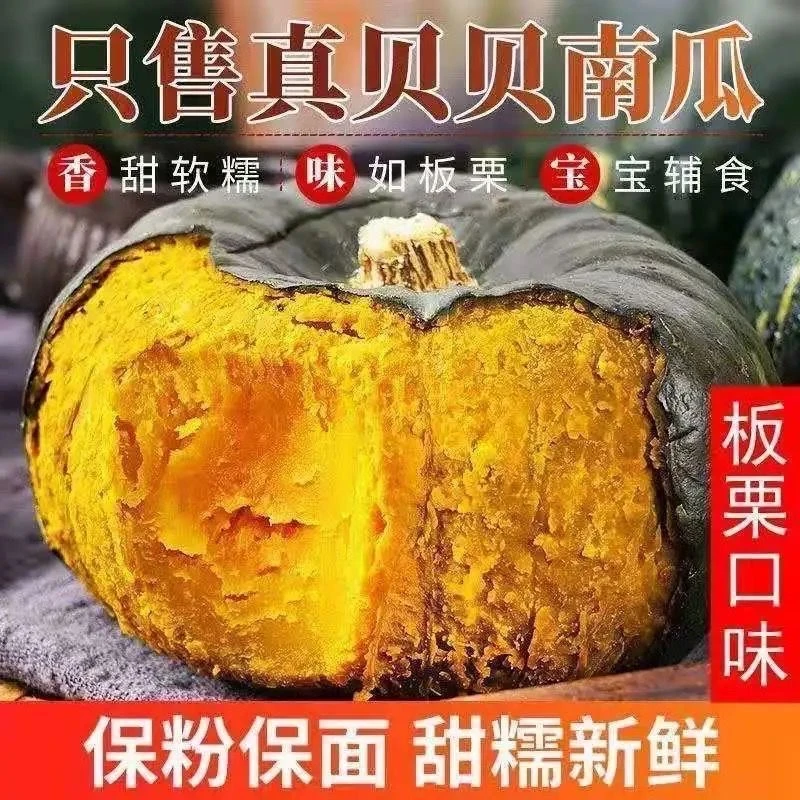 【真粉糯】正宗贝贝南瓜小南瓜板栗味老南瓜孕妇宝宝辅食新鲜蔬菜