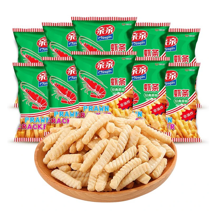 亲亲虾条10g装经典原味怀旧儿童零食膨化食品解馋小吃休闲食品
