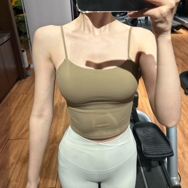 莱卡美背吊带瑜伽背心