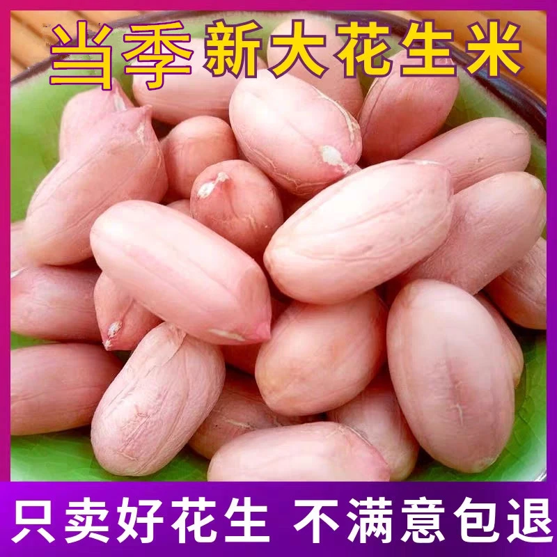 河南延津黄河故道白沙大花生甘甜可口自产自销粒粒饱满生花生米
