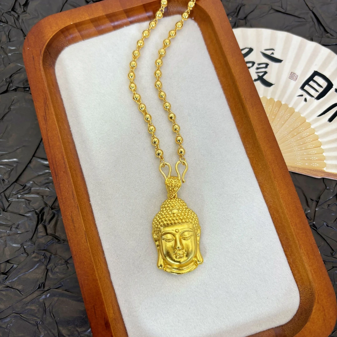 铜合金项链 国潮新中式时尚百搭民族风精品佛吊坠项链