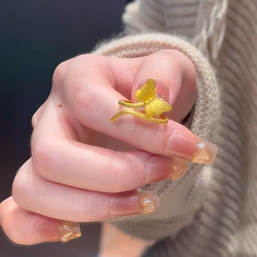 铜合金戒指 灵蛇缠绕戒指小众设计轻奢气质高级感时尚指环女