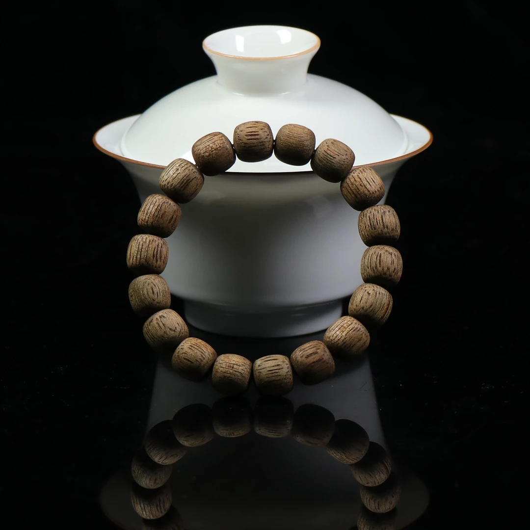 东马沉香1.0老型珠桶珠沉香金丝蜜结奇楠韵味