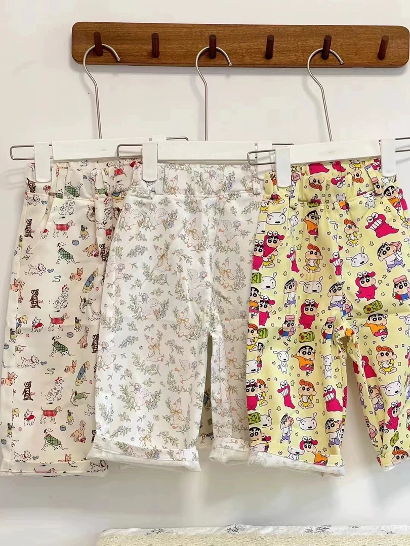 蜡笔小新系列斜纹棉直筒裤