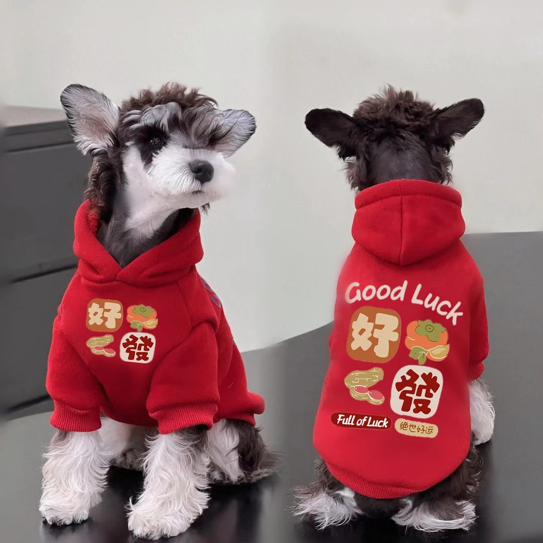 网红狗狗衣服秋冬装保暖中小型犬宠物衣服吉娃娃比熊博美猫咪卫衣