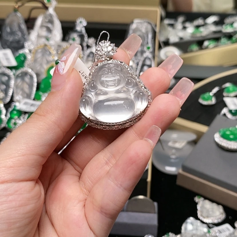 【闪购商品】石英质玉颈饰银S925镶嵌28517