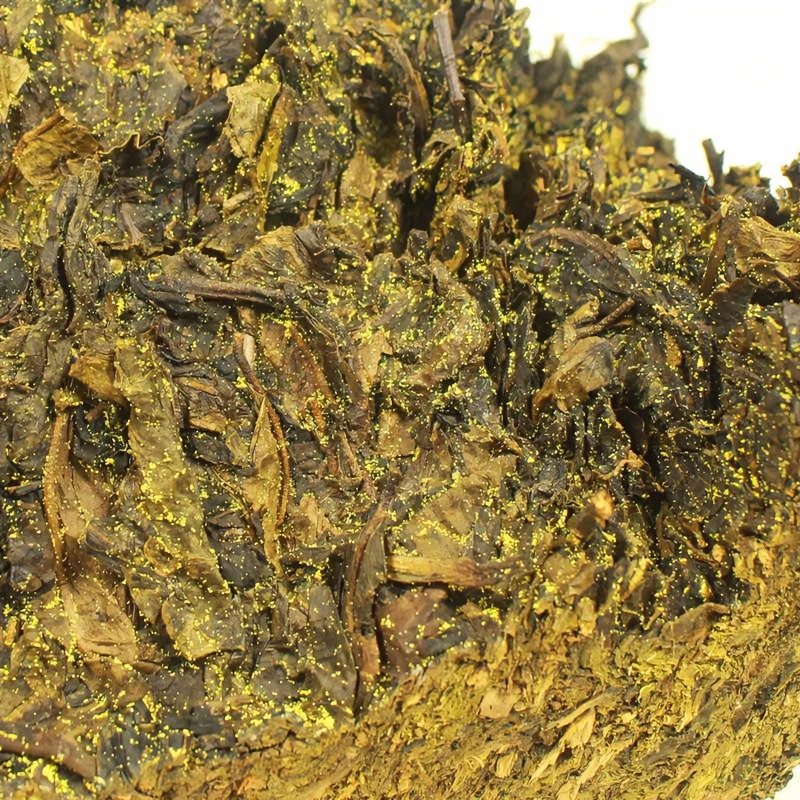 2017料芙蓉山原料金花百两茶3625g湖南安化黑茶小千两茶花卷