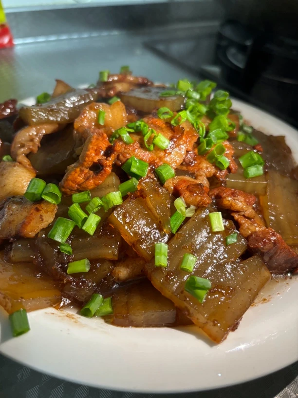 泰兴红薯粉块现场制作