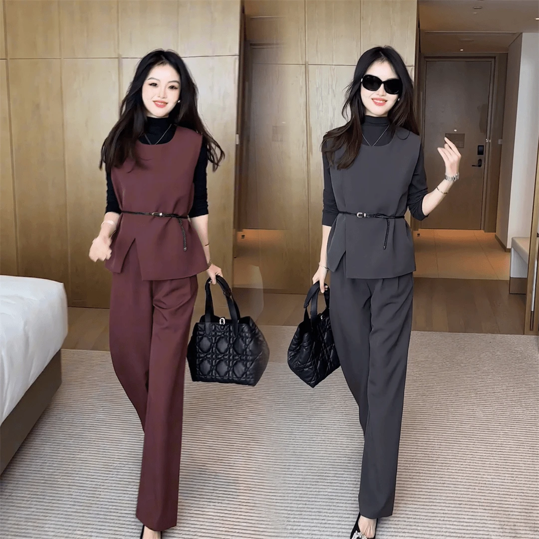 短袖显瘦气质洋气时尚休闲夏季减龄套装网红高腰韩版