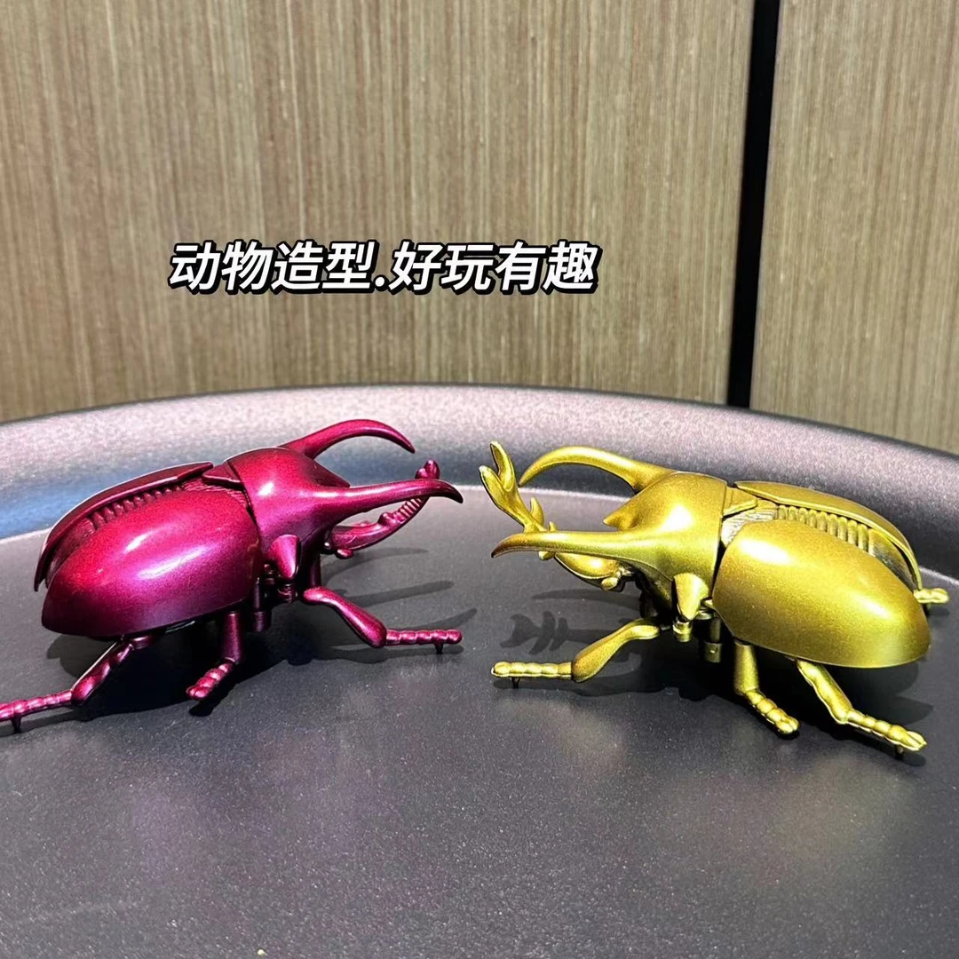 仿真爬行昆虫发条甲虫玩具模型儿童男孩宝宝创意上链条动物礼物