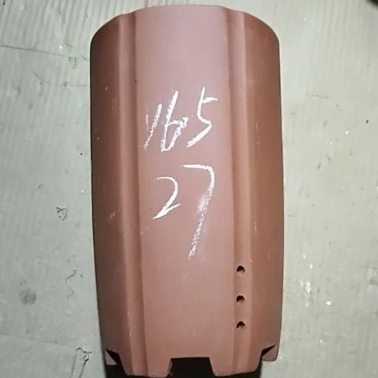 紫砂20CM（含）-50CM（不含）红泥抽角一个微瑕
