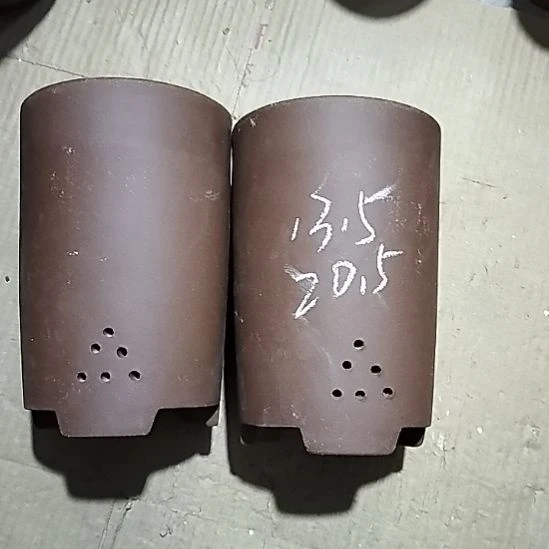 紫砂20CM（含）-50CM（不含）大笔筒两个微瑕